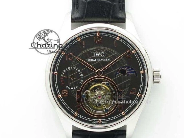 MIROTIME 0115 Portuguese Fa Jones IW544203 SS GSF 1:1 Best Edition White Dial On Leather Strap Trendsetting 7235